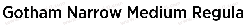 Gotham Narrow Medium Regular字体转换